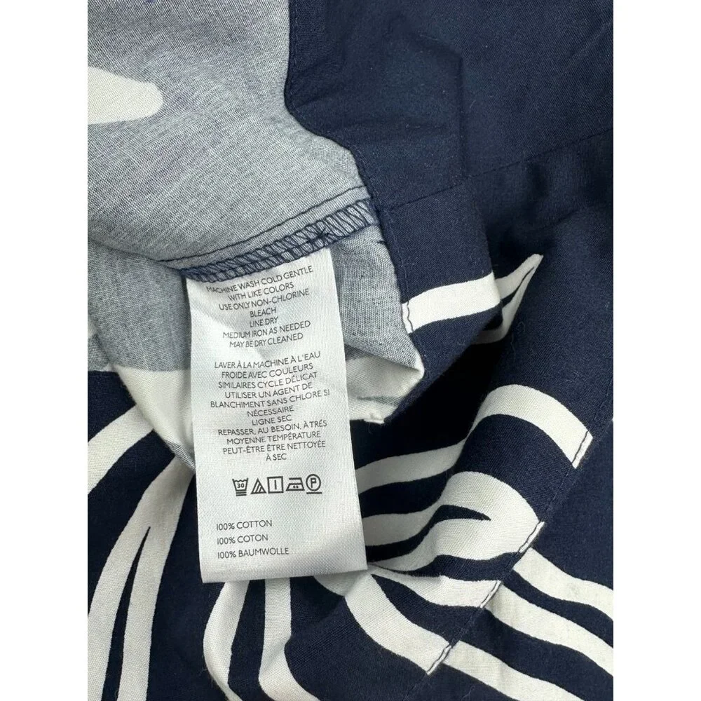 Anthropologie The Pollie Mini Dress Womens Large/P Short Sleeve Swing Tunic Flor - Picture 5 of 7